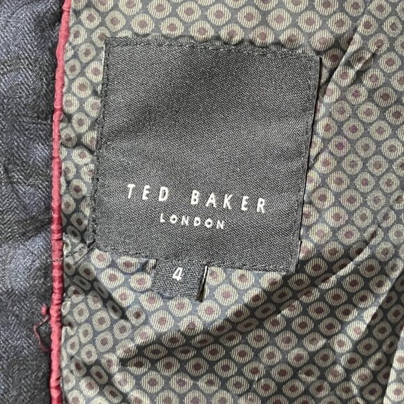 Ted Baker London Quilted Jacket Navy Blue Size 4 (Large) - Classic Casual - Picture 10 of 13